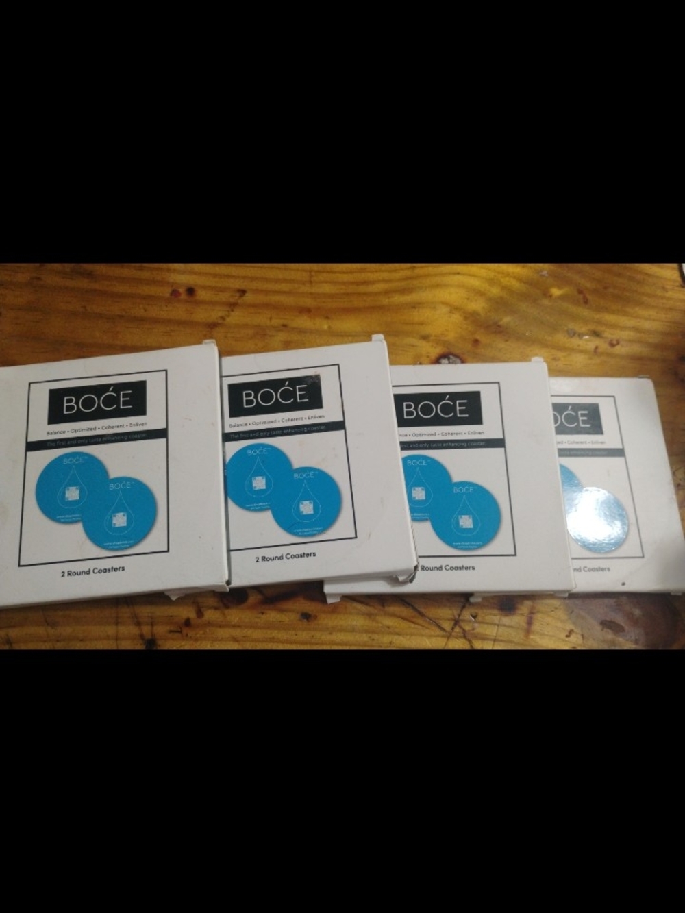 Boce Drink Taste Enhancing Bar Coasters Set Of 8 Coffee Wine Spirits Tea